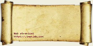 Hristina Vunić vizit kartica